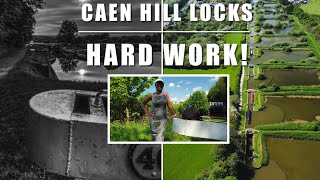 49 Huge Flight of Locks Caen Hill Looks like Hard Work to Me [upl. by Jordison]