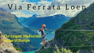 VIA FERRATA LOEN [upl. by Pallaton]