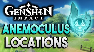 All Anemoculus Locations 【Genshin Impact】 [upl. by Milicent984]