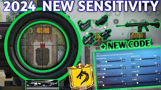 PUBG MOBILE SENSITIVITY SETTINGS 2024😨 NEW BEST SENSITIVITY SETTINGS IN 2024 FOR PUBG MOBILE 🥶 [upl. by Yrruc]