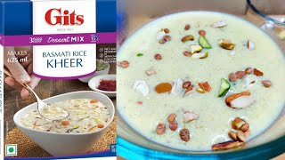 Gits Basmati rice kheer Recipe How to make Gits Basmati rice kheer Gits Basmati rice kheer review [upl. by Hullda]