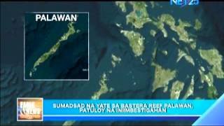 A yacht hits Bastera Reef in Palawan [upl. by Rew]