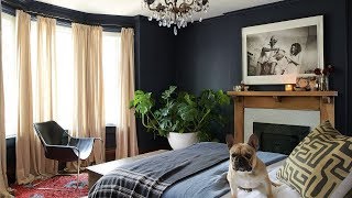 Room Tour  This Moody Master Bedroom Is A Boho Oasis [upl. by Elyrehc]