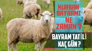 2023 Kurban Bayramı Ne Zaman Bayram Tatili Kaç Gün  Kurban Fiyatları  kurbanbayramı [upl. by Nisay]