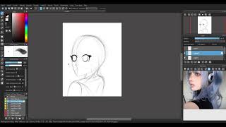 Me angy me drawn pretty lady SKETCH TIMELAPSE [upl. by Thierry]