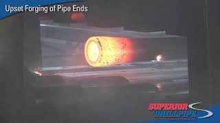 Superior Drillpipe  Upset forging of pipe ends presentation video [upl. by Aicre11]