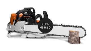 STIHL MS 362 CM VW プロ用 チェーンソー Professional chainsaws Tile accumulationMy Daily Life 土場切り 巻き立て 牌積み [upl. by Wendelin62]