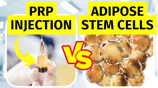 PRP Injection vs Adipose Stem Cell Therapy for Knee Arthritis [upl. by Lein]