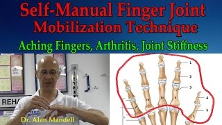 SelfManual Finger Joint Mobilization Technique Arthritis Joint Stiffness amp Aching  Dr Mandell [upl. by Tengler]