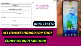 All HonorHuawei FRP Tool  MTP fastboot ADB Method  NEW METHOD 2023 [upl. by Auqinot97]