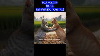 Dua kucing hamil berebut tali ceritakucing catlover tentangkucing cutecat [upl. by Allista901]