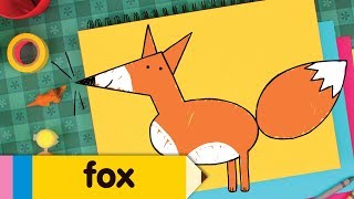 How To Draw A Fox  Simple Drawing Lesson For Kids  Step By Step [upl. by Georgia355]