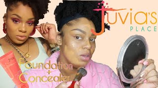 Juvias Place I Am Magic Foundation  Concealer ReviewFirst Impression  Shade References [upl. by Ioves]