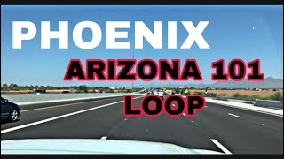 Arizona State 101 Loop  Phoenix AZ  Highway Drive [upl. by Jaella]