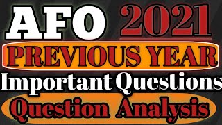 AFO 2021 Previous Year Question Paper  Most Important Questions For IBPS AFO Exams  ibps afo [upl. by Ellennod]