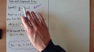 Numerical Methods  Euler and Improved Euler Step by Step Method for Differential Equations [upl. by Adnomar]