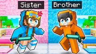 Nico’s Sister vs Nico’s Brother in Minecraft [upl. by Aniroc]