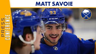 quotElite Competitorquot  Buffalo Sabres Prospects Matt Savoie Scores Two Goals In Prospects Challenge [upl. by Monjan]