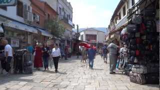 Walking in Skopje Macedonia [upl. by Nhguavahs]