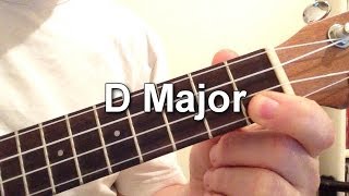 How to play D Major chord on the ukulele [upl. by Galen964]