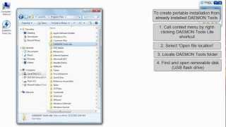 DAEMON Tools Lite how to create portable installation [upl. by Bamby194]