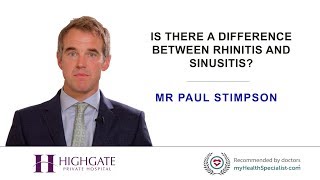 Is there a difference between rhinitis and sinusitis [upl. by Vincenz709]