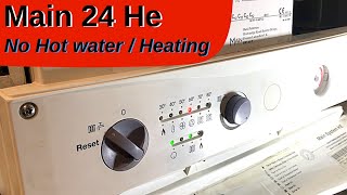 Main boiler No hot water or Heating fix [upl. by Caswell]