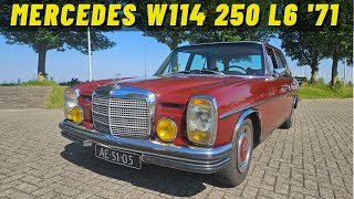 MERCEDESBENZ W114 250 MK1 1971 6 INLINE OLDTIMER TE KOOP W115 [upl. by Gnort405]