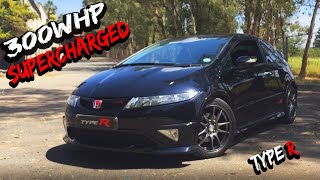 THIS SUPERCHARGED FN2 CIVIC TYPE R IS INSANE 300WHP SUPERCHARGED ROTREX TYPER [upl. by Edithe]