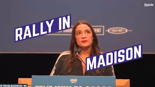 AOC Rallies in Madison WI  FULL SPEECH [upl. by Iaras]