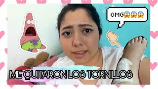 ME SACAN LOS TORNILLOS DEL TOBILLO  VLOG  AndySa [upl. by Saidnac996]