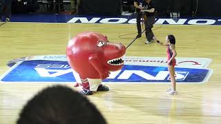 Toronto Raptors mascot eating cheerleader  FUNNY [upl. by Sydalg]