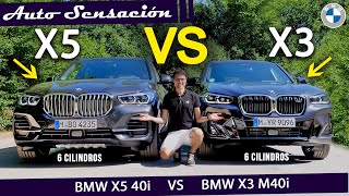 Comparative BMW X3 M40i 2022 vs BMW X5 40i 2022 ¿Cual es el mejor SUV de 6Cilindros de BMW [upl. by Poree76]