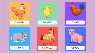 Aprende los animales con nuestras tarjetas didácticas  Aprende con Gael y Owen [upl. by Burke]