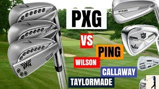 PXG GEN 2 IRONS VS TAYLORMADE P790 CALLAWAY ROGUE PRO PING G700 amp WILSON V6 [upl. by Murdoch774]