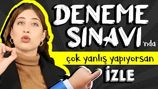 Deneme Sınavlarında Hata Yapmaya SON [upl. by Ahsenav880]