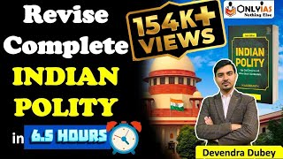 Revise Complete Indian Polity in 65 Hours  UPSC Indian Polity  UPSC 202223  By Devendra Sir [upl. by Moskow]