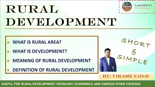 RURAL DEVELOPMENT  Definition  English Notes  Detailed Explanation [upl. by Adnilreh]