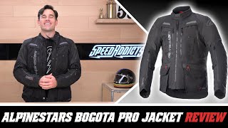 Alpinestars Bogota Pro Drystar Jacket Review at SpeedAddictscom [upl. by Lindell645]