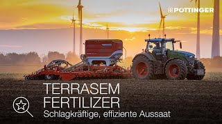 PÖTTINGER  TERRASEM FERTILIZER Mulchsaatmaschinen mit Unterfußdüngung  Effiziente Aussaat [upl. by Nimajeb]