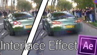 How to make an Interlacing Camera effect in After Effects [upl. by Natsud]