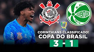 CORINTHIANS CLASSIFICADO COM DEPAY NA TORCIDA CORINTHIANS 3 x 1 JUVENTUDE  COPA DO BRASIL 2024 [upl. by Namolos]