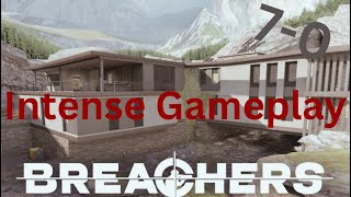 Intense gameplay on Breachers VR dad cam [upl. by Doralynne]