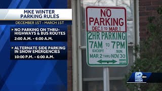 Milwaukees winter parking rules go into effect Friday [upl. by Aden172]