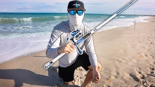 SURF FISHING for WHATEVER BITES at a Florida Beach [upl. by Rina463]