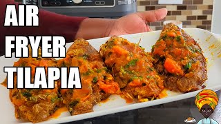 DELICIOUS Air Fryer Tilapia Recipe Must Try [upl. by Devaney618]