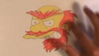 32nd Drawing  Groundskeeper Willie [upl. by Eob]