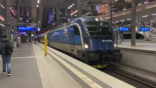 CD Railjet  ÖBB Nightjet fährt aus Berlin Hbf tief [upl. by Kemp]