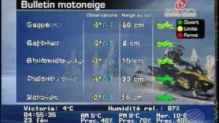 Meteo Media  Bulletin Motoneige  20100223 [upl. by Nonahs]