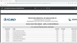 Resultado do concurso de Araguatins nível fundamental [upl. by Flossy546]